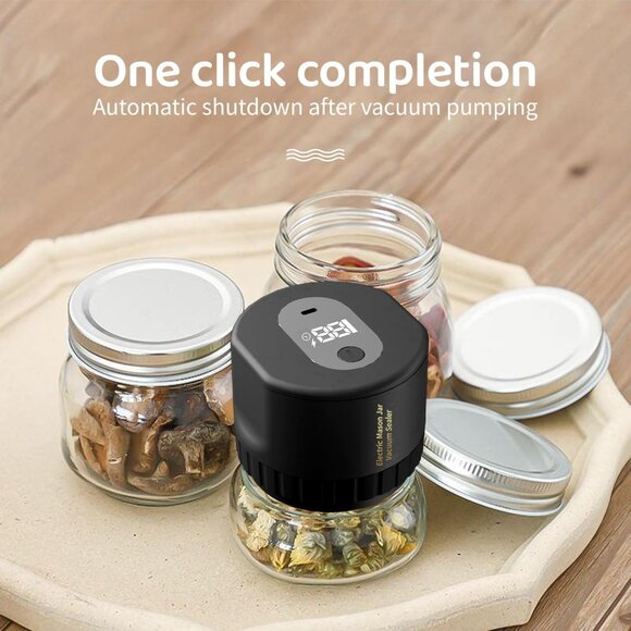 Upgrade Automatic Electric Mason Jar Vacuum Sealer for Mason Jars with Wide and - Picture 4 of 6